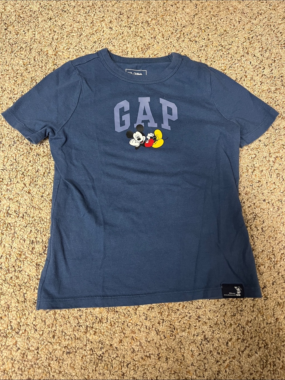 🍀6/$20 GAP Navy Graphic Tee with Mickey Mouse Accent